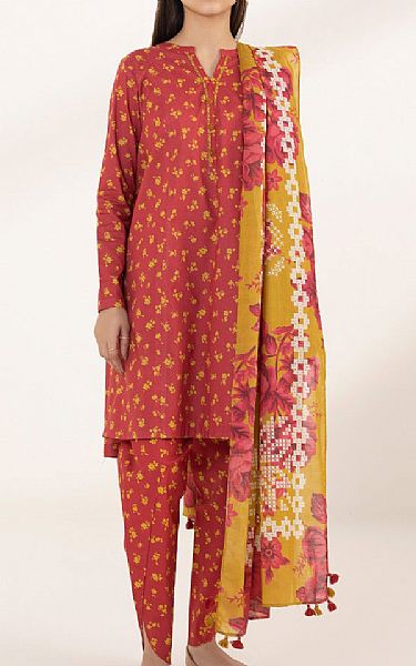 Sapphire Reddish Lawn Suit | Pakistani Lawn Suits- Image 1