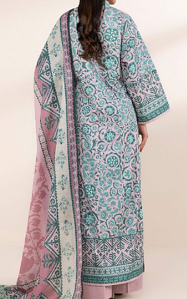 Sapphire Pink/Aqua Lawn Suit (2 pcs) | Pakistani Lawn Dress in USA- Image 2