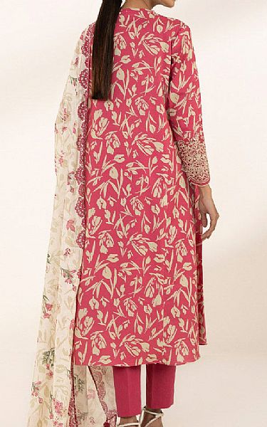 Sapphire Dark Pink/Beige Lawn Suit (2 pcs) | Pakistani Lawn Suits- Image 2