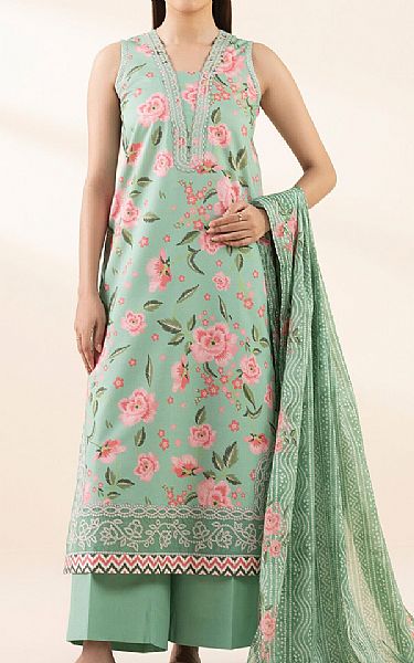 Sapphire Pastel Green Lawn Suit (2 pcs) | Pakistani Lawn Dress in USA- Image 1
