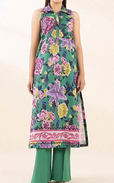 Sapphire Green Lawn Suit (2 pcs) | Pakistani Lawn Dress in USA- Image 1