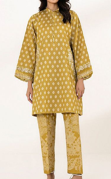 Sapphire Satin Sheen Gold Lawn Suit (2 pcs) | Pakistani Lawn Suits- Image 1