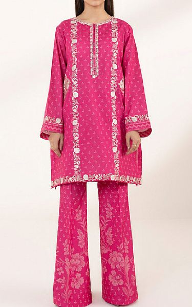 Sapphire Cerise Pink Lawn Suit (2 pcs) | Pakistani Lawn Suits- Image 1