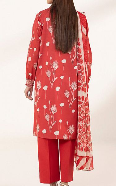 Sapphire Red Lawn Suit | Pakistani Lawn Suits- Image 2