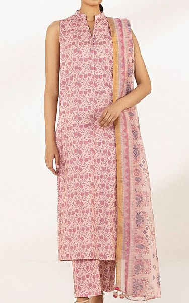 Sapphire Pink Lawn Suit | Pakistani Lawn Suits- Image 1