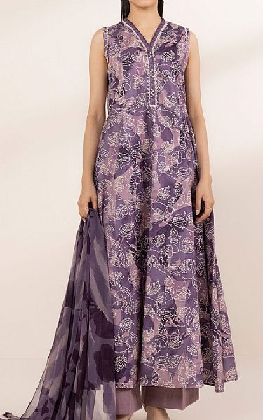 Sapphire Dusty Purple Lawn Suit | Pakistani Lawn Dress in USA- Image 1