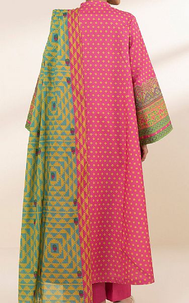 Sapphire Pink Lawn Suit | Pakistani Lawn Dress in USA- Image 2