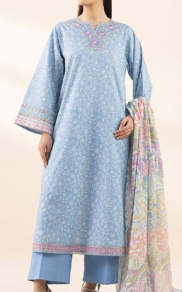 Sapphire Pastel Blue Lawn Suit | Pakistani Lawn Dress in USA- Image 1