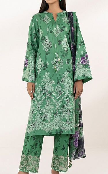 Sapphire Green Lawn Suit | Pakistani Lawn Suits- Image 1