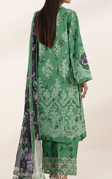 Sapphire Green Lawn Suit | Pakistani Lawn Suits- Image 2