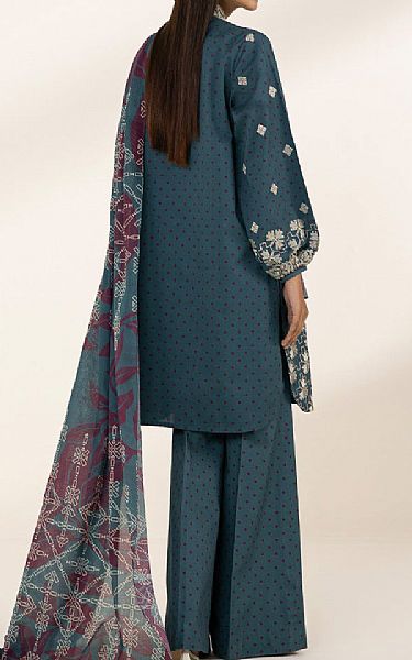 Sapphire Denim Blue Lawn Suit | Pakistani Lawn Suits- Image 2