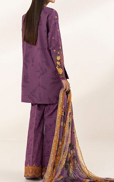 Sapphire Dirty Purple Lawn Suit | Pakistani Lawn Suits- Image 2