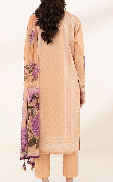 Sapphire Pastel Peach Lawn Suit | Pakistani Lawn Suits- Image 2