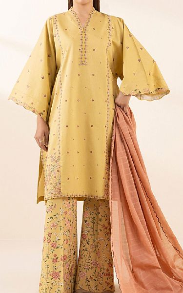 Sapphire Sand Gold Lawn Suit | Pakistani Lawn Dress in USA- Image 1