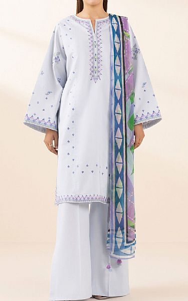 Sapphire Ice Blue Lawn Suit | Pakistani Lawn Dress in USA- Image 1