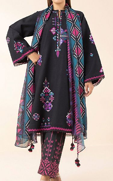 Sapphire Black Dobby Suit | Pakistani Lawn Dress in USA- Image 1