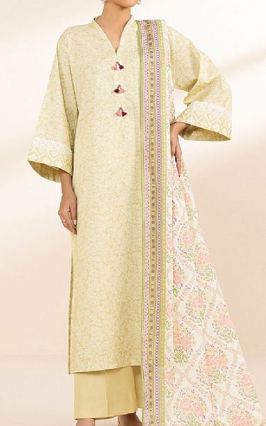 Sapphire Light Golden Lawn Suit | Pakistani Lawn Dress in USA- Image 1