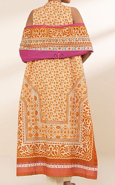 Sapphire Off White/Orange Lawn Suit | Pakistani Lawn Dress in USA- Image 2