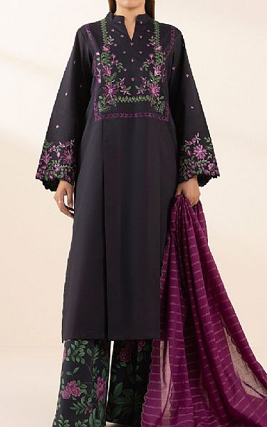 Sapphire Black Lawn Suit | Pakistani Lawn Dress in USA- Image 1