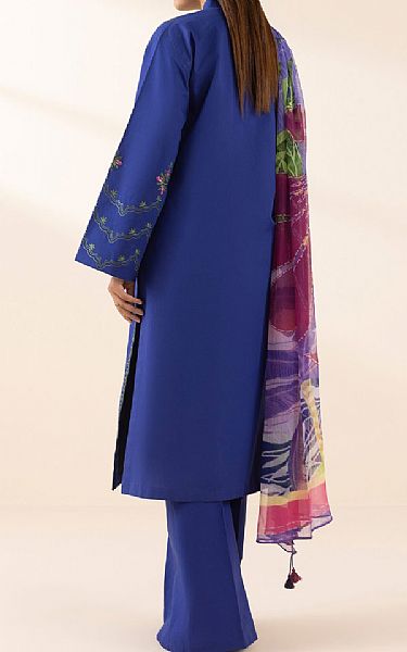 Sapphire Blue Lawn Suit | Pakistani Lawn Dress in USA- Image 2