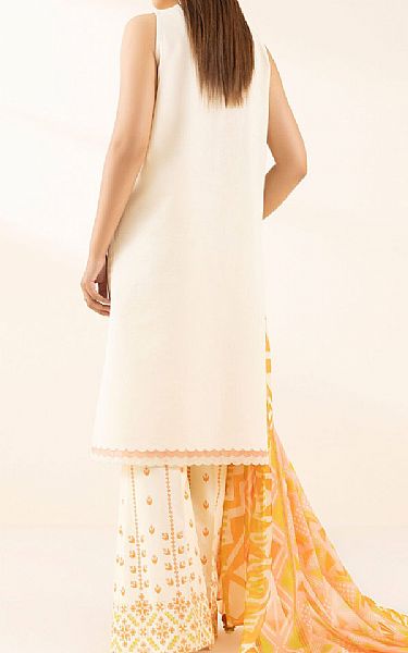 Sapphire Off White Dobby Suit | Pakistani Lawn Dress in USA- Image 2