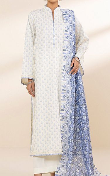 Sapphire Off White Lawn Suit | Pakistani Lawn Dress in USA- Image 1