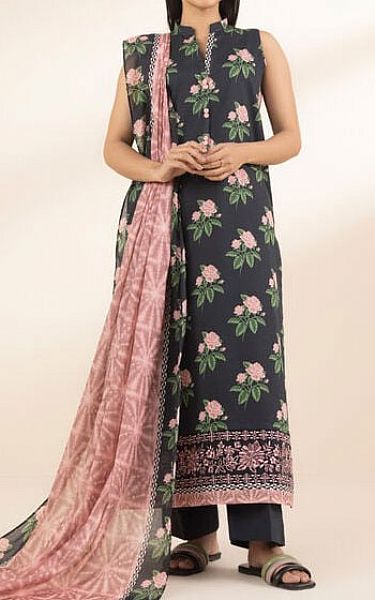 Sapphire Black Lawn Suit (2 Pcs) | Pakistani Lawn Dress in USA- Image 1