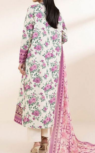 Sapphire White/Lavender Lawn Suit (2 Pcs) | Pakistani Lawn Dress in USA- Image 2