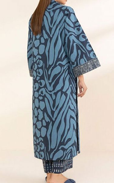 Sapphire Cerulean Blue Lawn Suit (2 Pcs) | Pakistani Lawn Dress in USA- Image 2