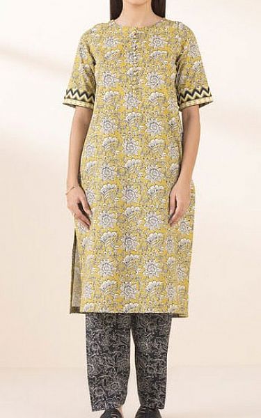 Sapphire Olive Lawn Suit (2 Pcs) | Pakistani Lawn Dress in USA- Image 1