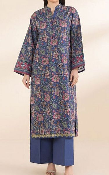 Sapphire Dull Navy Lawn Suit (2 Pcs) | Pakistani Lawn Dress in USA- Image 1
