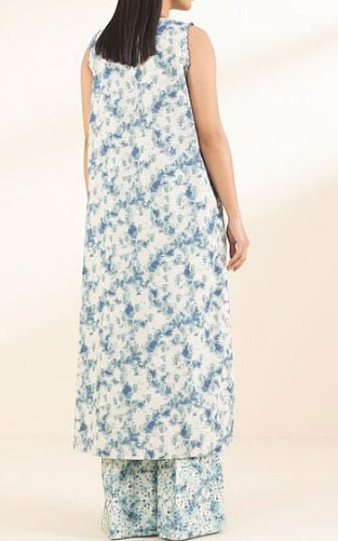 Sapphire White/Blue Lawn Suit (2 Pcs) | Pakistani Lawn Dress in USA- Image 2