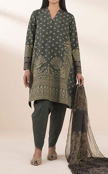 Sapphire Sage Green Cotton Suit | Pakistani Lawn Dress in USA- Image 1