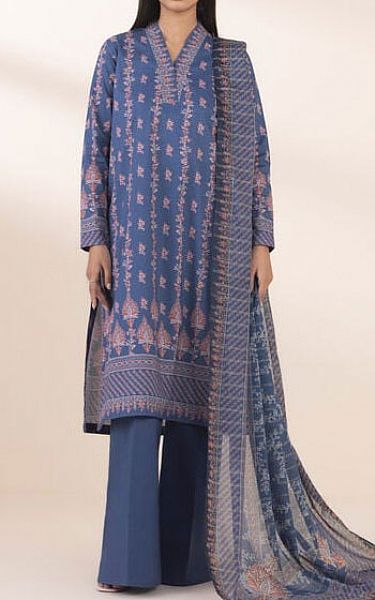 Sapphire Navy Blue Lawn Suit | Pakistani Lawn Dress in USA- Image 1
