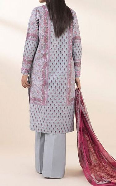 Sapphire Cadet Blue Cotton Suit | Pakistani Lawn Dress in USA- Image 2