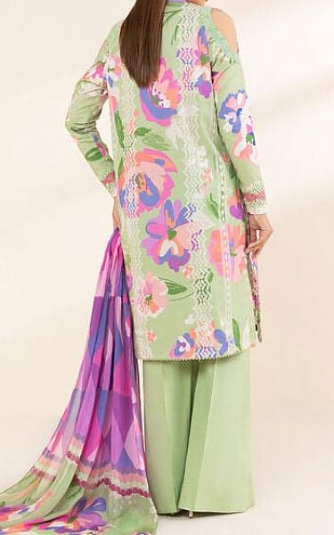 Sapphire Green/Purple Lawn Suit | Pakistani Lawn Dress in USA- Image 2