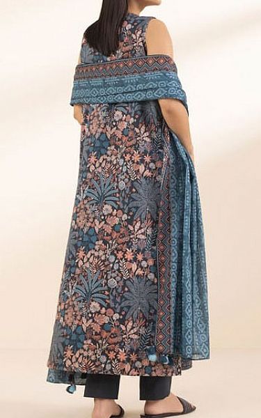 Sapphire Blue Lawn Suit (2 Pcs) | Pakistani Lawn Dress in USA- Image 2