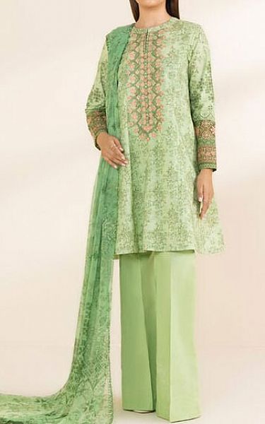 Sapphire Light Green Lawn Suit | Pakistani Lawn Dress in USA- Image 1