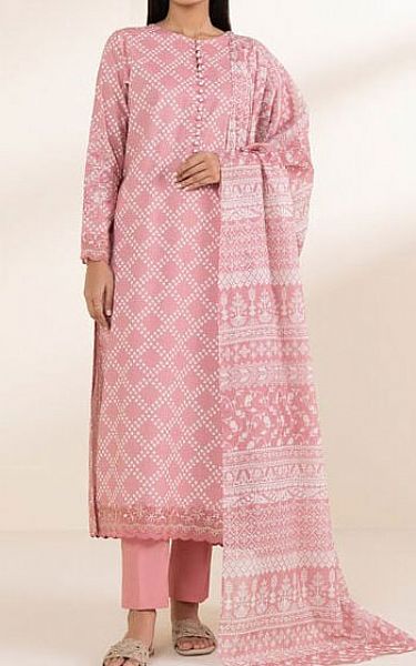 Sapphire Rose Pink Lawn Suit | Pakistani Lawn Dress in USA- Image 1