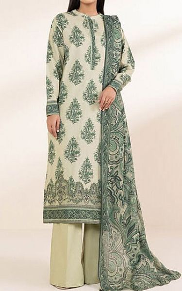 Sapphire White/Green Lawn Suit | Pakistani Lawn Dress in USA- Image 1