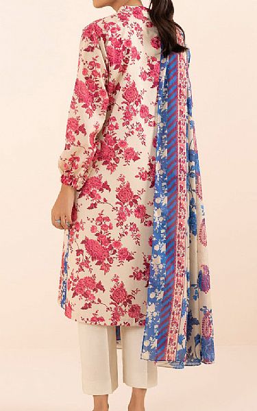 Sapphire Hot Pink/Ivory Lawn Suit (2 pcs) | Pakistani Lawn Suits- Image 2