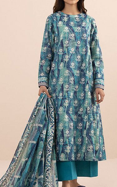 Sapphire Aqua Lawn Suit (2 pcs) | Pakistani Lawn Suits- Image 1