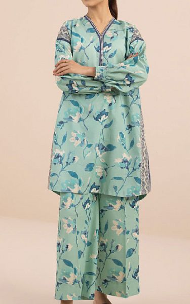 Sapphire Light Aqua Lawn Suit (2 pcs) | Pakistani Lawn Suits- Image 1