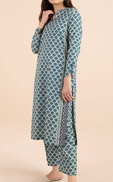 Sapphire Teal Lawn Suit (2 pcs) | Pakistani Lawn Suits- Image 1
