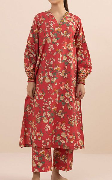 Sapphire Dull Red Lawn Suit (2 pcs) | Pakistani Lawn Suits- Image 1