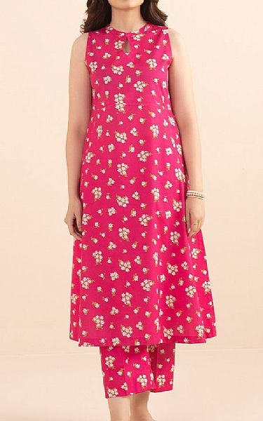 Sapphire Fuchsia Pink Lawn Suit (2 pcs) | Pakistani Lawn Suits- Image 1