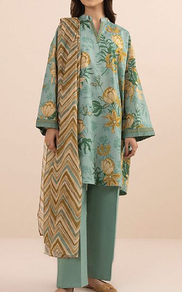 Sapphire Summer Green Lawn Suit | Pakistani Lawn Suits- Image 1