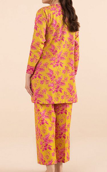 Sapphire Mustard/Pink Lawn Suit (2 pcs) | Pakistani Lawn Suits- Image 2