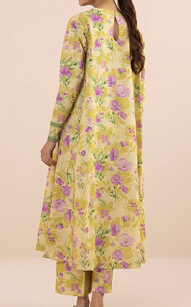 Sapphire Yellow/Light Plum Lawn Suit (2 pcs) | Pakistani Lawn Suits- Image 2