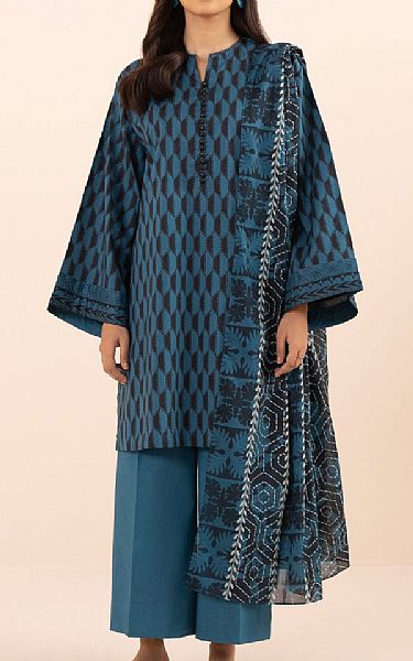 Sapphire Midnight Blue Lawn Suit | Pakistani Lawn Suits- Image 1